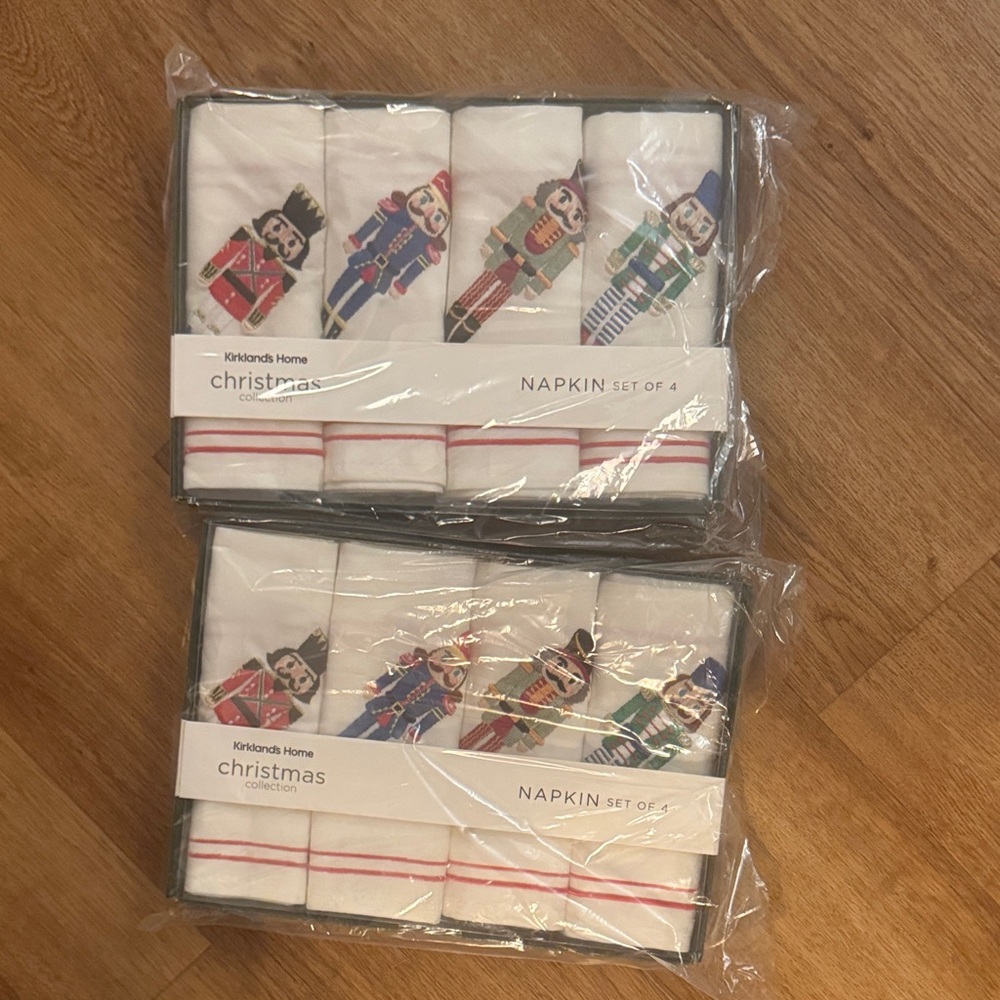 Kirkland's Home Christmas Nutcracker Napkin Set of 8 brand new